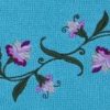 Mintgroene of oudroze keukenhanddoek en theedoek met bloemen, oud roze niet meer leverbaar! - Afbeelding 2