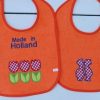 Oranje slabben met tulpen en Made in Holland of alleen met poppetjes