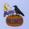 Gastendoekje met Happy Halloween , pompoen en kraai - Afbeelding 2