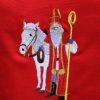 Rood keukenschort met Sint en op de andere kant Merry Christmas - Afbeelding 5