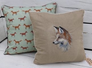 enthousiast Gespecificeerd Gewaad Kussentje met geborduurde vossenkop – Textielfeest