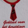 Netjes voor het kerstdiner en toch schoon blijven! Slab om gekleed te zijn voor het kerstdiner - Afbeelding 2