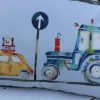 Kussens lichtgrijs met auto's erop - Afbeelding 3