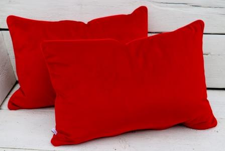 Menagerry programma ik ben ziek Kussens met een luxe uitstraling, van mooie rode velvet plain, aaibaar en  prachtig van kleur – Textielfeest