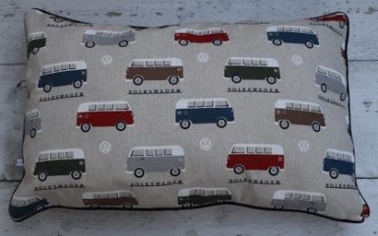 Kuusens met VW busjes in rood/blauw/grijs/groen in diverse maten - Afbeelding 2