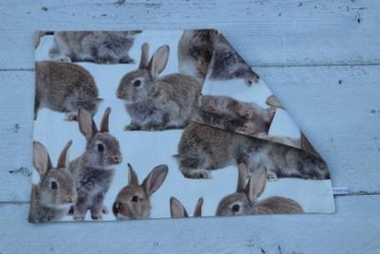 Stoffen placemats met "echte" konijnen - Afbeelding 3