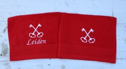 Gastendoekje rood met Leidse sleutels