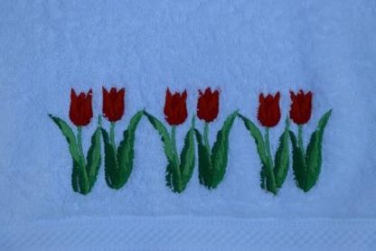 Gastendoekjes wit met rode tulpen en/of tekst Love from Holland - Afbeelding 3