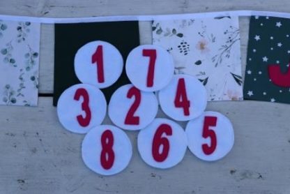 Slinger in roze,groen en wit met naam, jaar en met verwisselbare leeftijd (printjes van de vlaggen zijn soms niet meer leverbaar,wel andere printjes) - Afbeelding 4