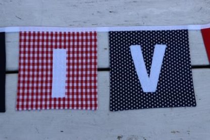 Slinger in rood,wit en blauw met naam ,is en met verwisselbare leeftijd (printjes van de vlaggen zijn soms niet meer leverbaar,wel andere printjes) - Afbeelding 7