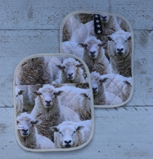 Pannenlappen met schapen