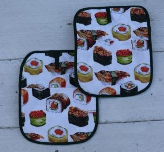 Pannenlappen met sushi