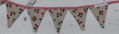 Mini slingertje met kersen -18 vlaggetjes - Afbeelding 4