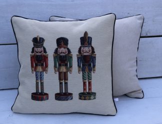 Kussens van stevige Gobelin met 3 Notenkrakers