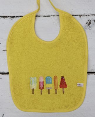 Gele slab met ijsjes